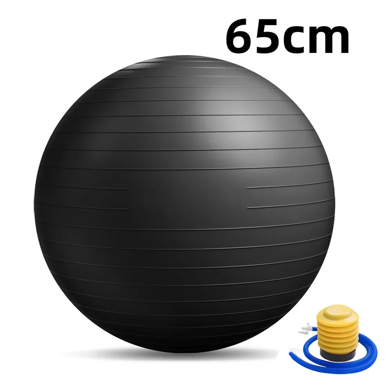 Pilates Yoga Ball Exercises - Bola de Yoga Antiexplosão com Bomba,
