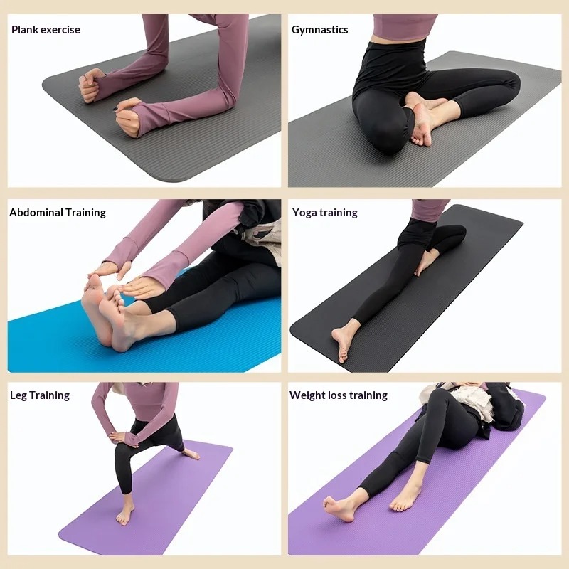 Mat Pilates Yoga - Tapete de Yoga Extra Grosso Antiderrapante,