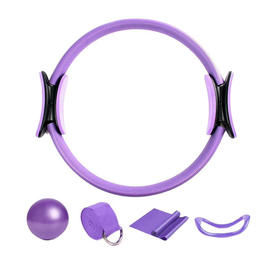 Pilates Yoga Logo - Kit feminino de cinco peças com