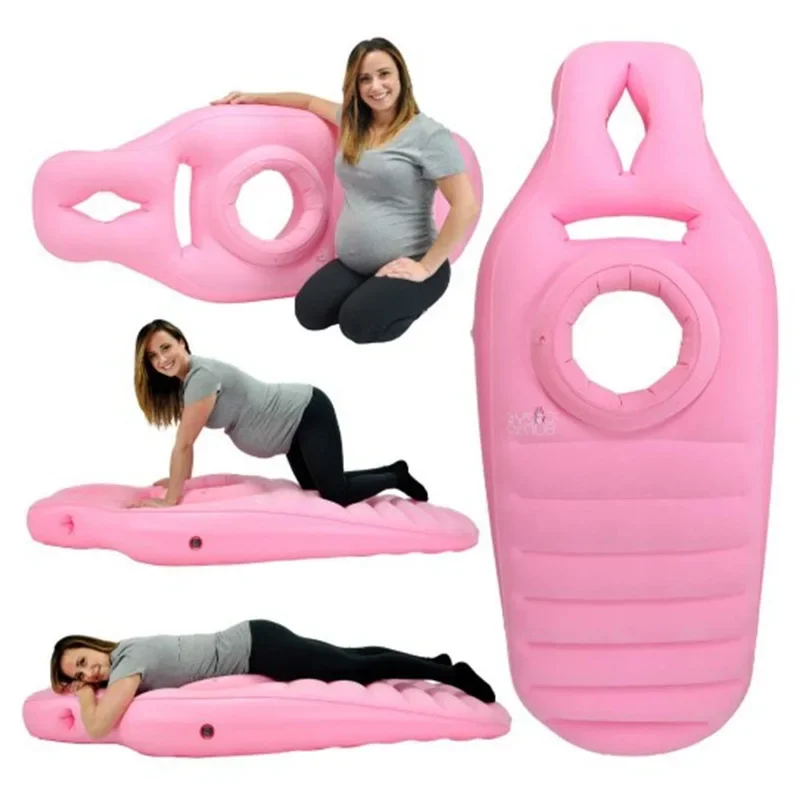 Mat Pilates Yoga - Travesseiro inflável para gravidez, tapete de
