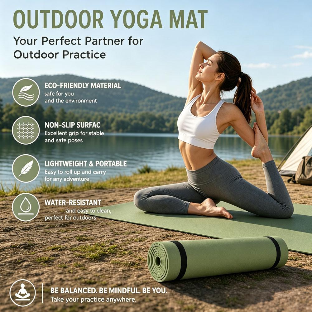 Mat Pilates Yoga - Tapete de Yoga EVA 180x50cm Leve