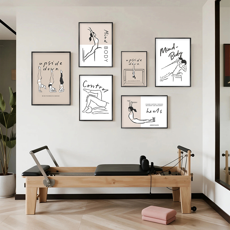 Pilates Yoga Movement - Quadros de Arte de Pilates: Pôsteres