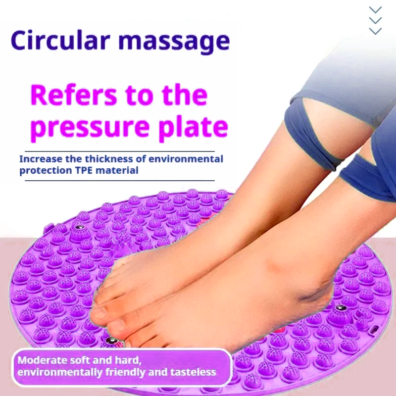 Mat Pilates Yoga - Tapete de acupressão para massagem nos