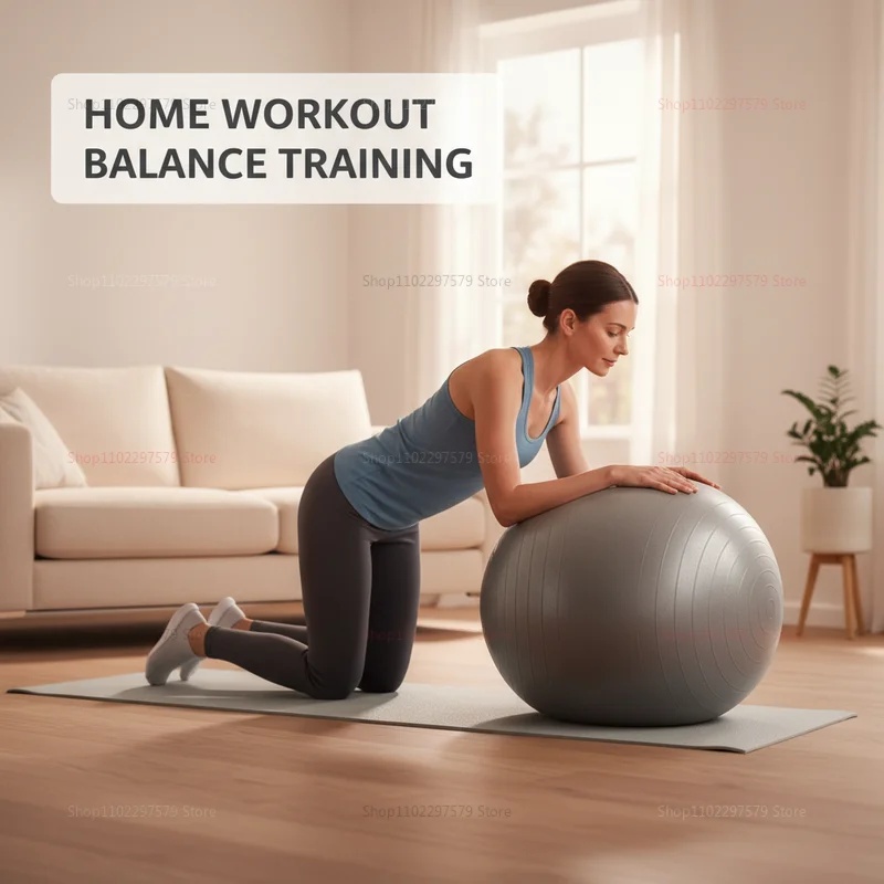 Bola de Yoga Antiexplosão com  - Pilates Yoga Ball Exercises avaliação e preço
