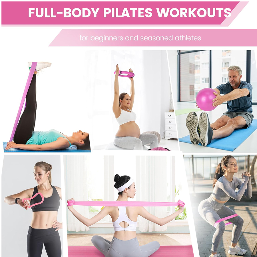 Kit feminino de cinco peças co - Pilates Yoga Logo avaliação e preço