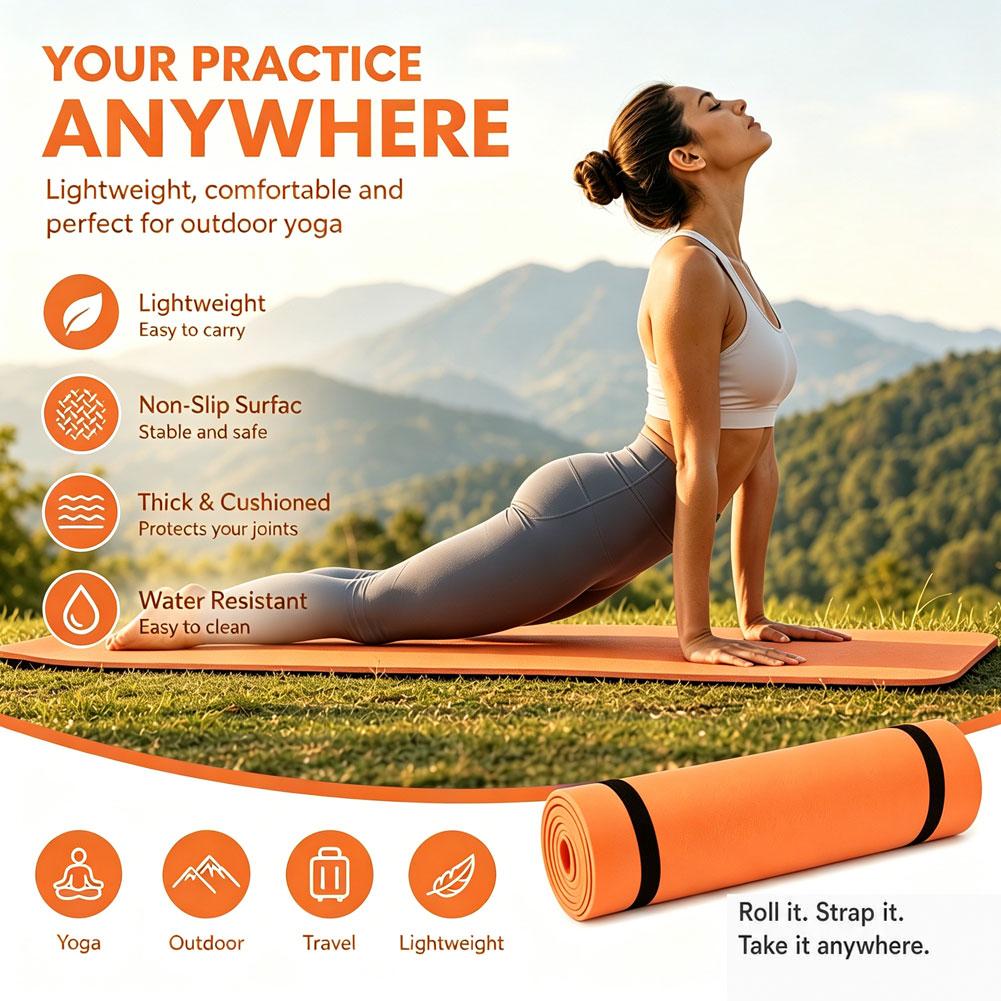 Tapete de Yoga EVA 180x50cm Le - Mat Pilates Yoga avaliação e preço