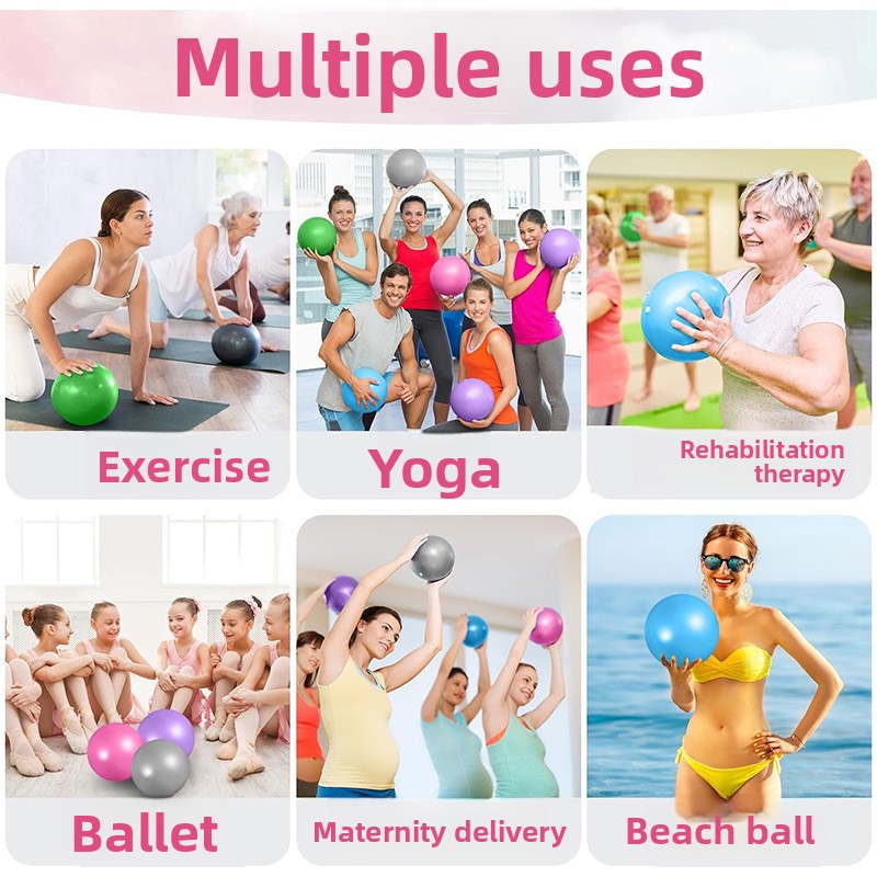 Mini bola de exercício em pvc  - Pilates Yoga Ball Exercises avaliação e preço