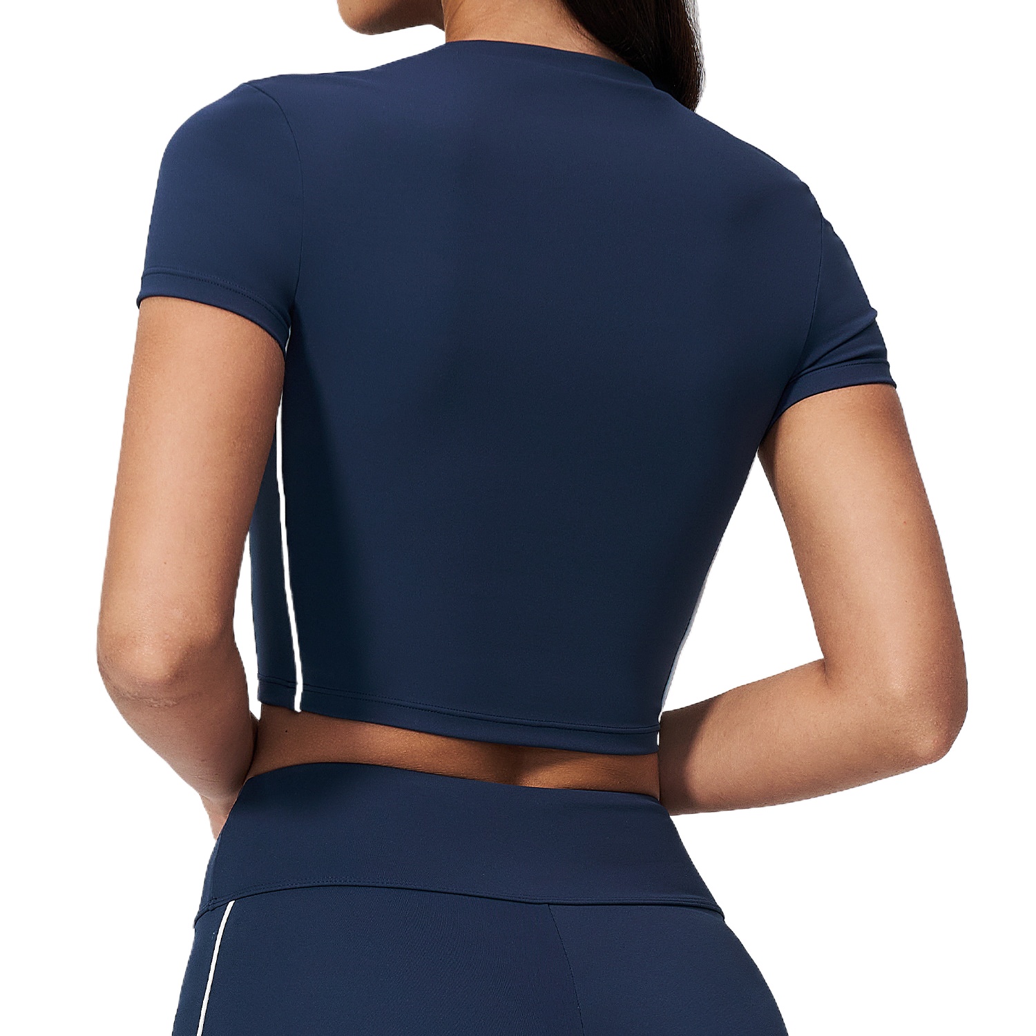 Camiseta de ioga curta e justa - Pilates Yoga Logo avaliação e preço