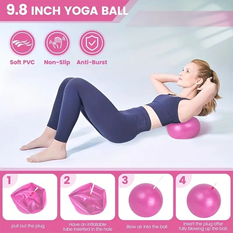 Conjunto de equipamentos de pi - Pilates Yoga Ball Exercises avaliação e preço