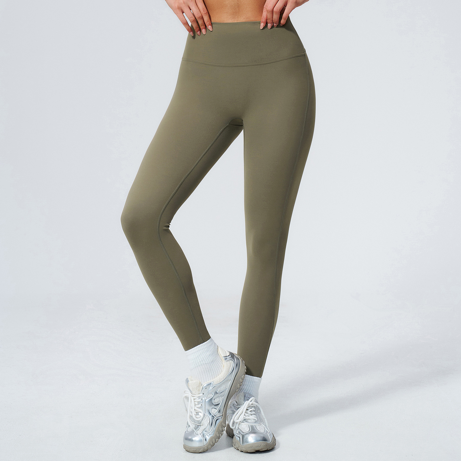 Leggings de Yoga de Cintura Al - Pilates Yoga Logo avaliação e preço